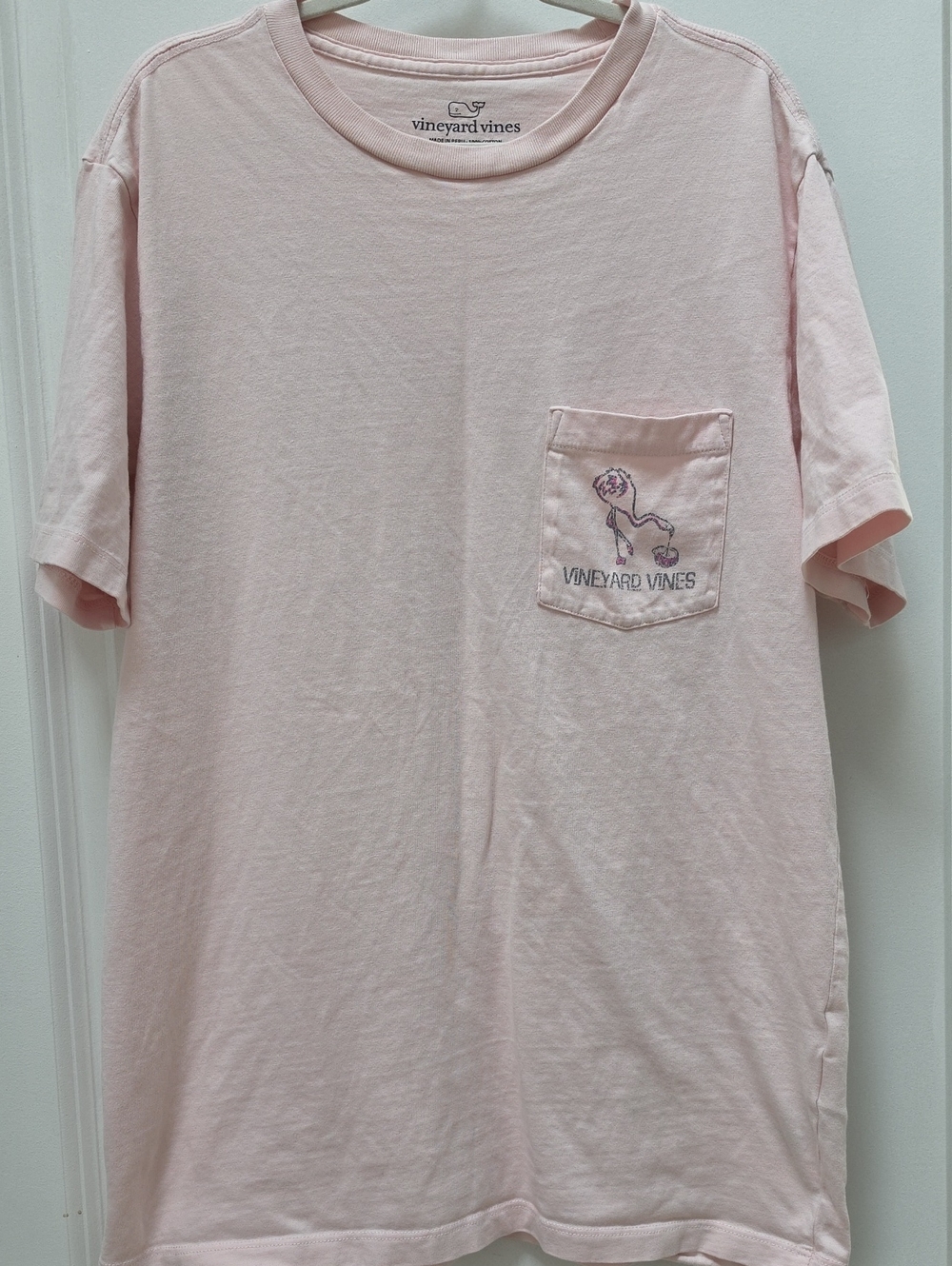 Vineyard Vines Light Pink Pocket Tee